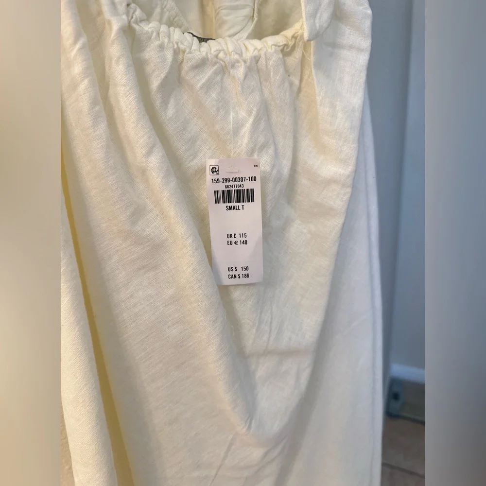 Abercrombie & Fitch Ivory Crochet Halter Maxi Dress